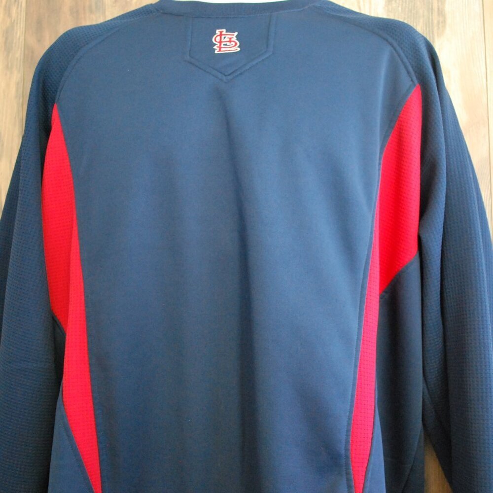 MLB Authentic Majestic Athletic St Louis Cardinals XL Pullover Sweatshirt